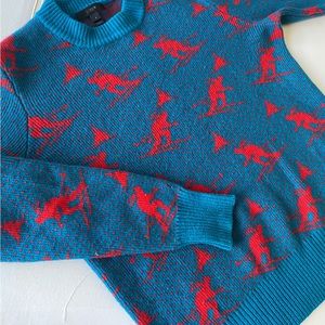 J Crew 100% Wool Ski Sweater small